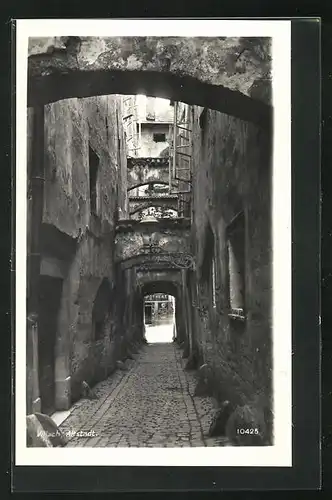 AK Villach, Gasse in der Altstadt