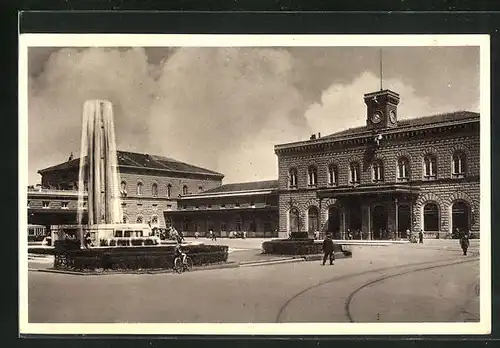 AK Bologna, Piazza Stazione Ferroviaria, Bahnhof