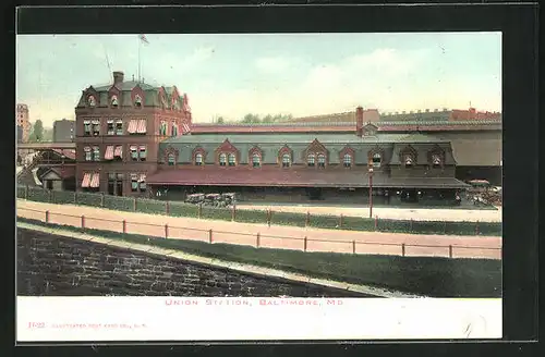 AK Baltimore, MD, Union Station, Bahnhof