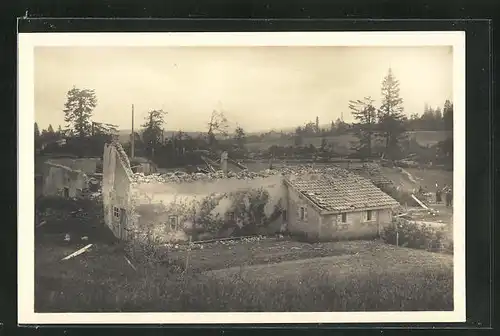 Foto-AK La Chaux de Fonds, Cyclone du 12 Juin 1926, Unwetter