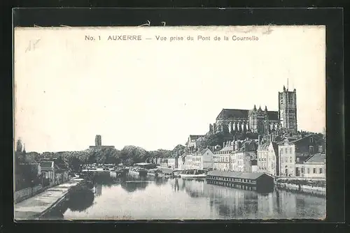 Seiden-AK Auxerre, Vue prise du Pont de la Cournelle