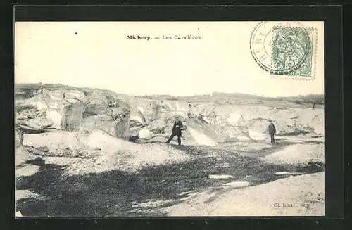 AK Michery, Les Carrières, Blick in den Steinbruch
