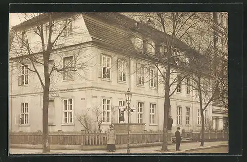 Foto-AK Berlin-Charlottenburg, Jägerstrasse Ecke Oranienstrasse jetzt Wulfsheinstrasse Ecke Nithackstrasse, Caprivi-Haus