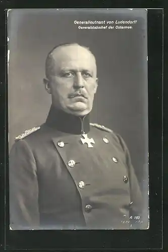 AK Generalleutnant Erich Ludendorff, Generalstabschef der Ostarmee