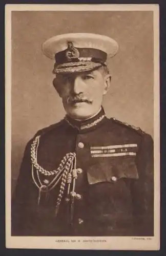 Relief-AK Britischer General Sir H. Smith-Dorrien in Uniform