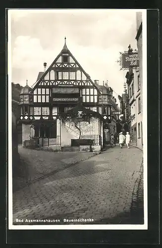 AK Bad Assmannshausen, Gasthaus Bauernschenke