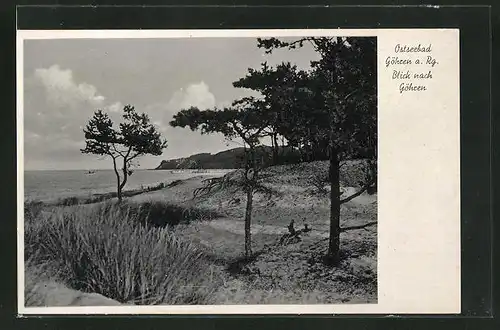 AK Göhren a. Rg., Blick zum Ort