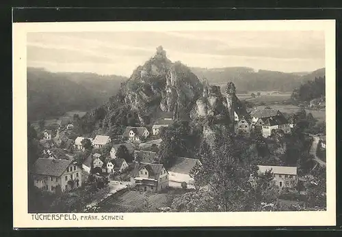 AK Tüchersfeld / Fränk. Schweiz, Gasthof Püttlachtal und Teilansicht