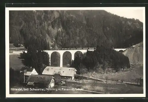 AK Höllental / Bad. Schwarzwald, Höllsteig mit Ravennaviadukt