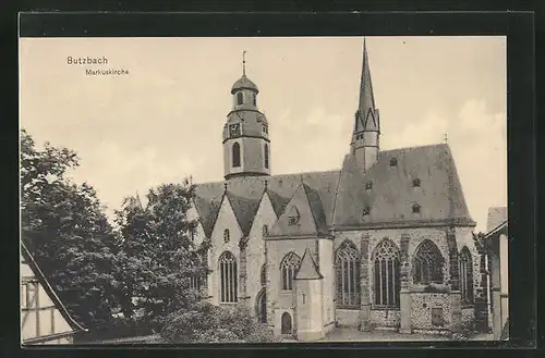 AK Butzbach, Ansicht der Markuskirche