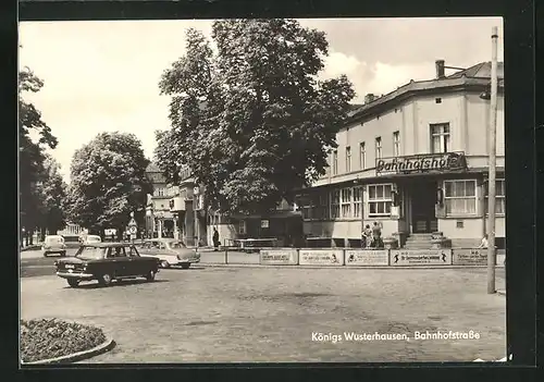 AK Königs Wusterhausen, Bahnhofshotel in der Bahnhofstrasse