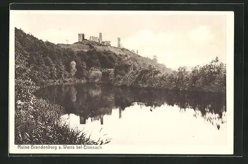 AK Gerstungen-Lauchröden, Ruine Brandenburg a. Werra