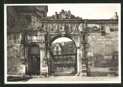AK Bamberg, Alte Hofhaltung, Portal