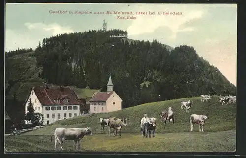 AK Etzel-Kulm, Gasthof u. Kapelle zum St. Meinrad