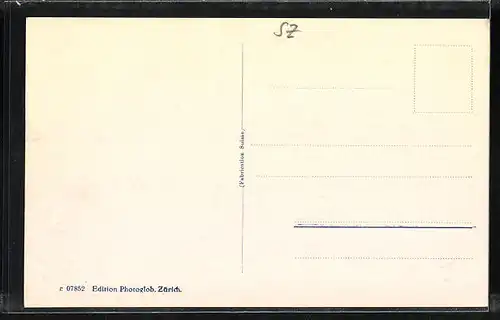 AK Ingenbohl, Pensionat Theresianum mit Frohnalpstock