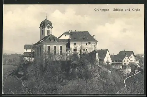 AK Grüningen, Schloss und Kirche