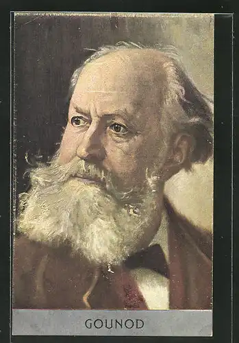 AK Portrait Charles Gounod, Komponist