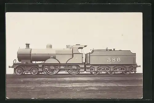 AK Englische Eisenbahn-Tenderlokomotive No. 386