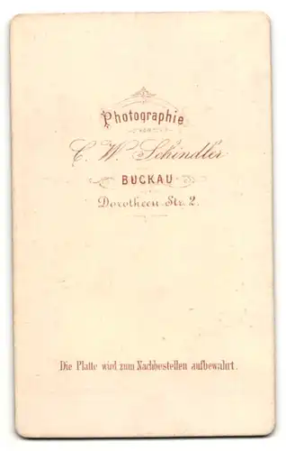 Fotografie Atelier Schindler, Buckau, Portrait Edelmann mit Vollbart im Anzug