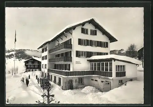 AK Oberiberg, Schweizer Gesellenhaus im Winter