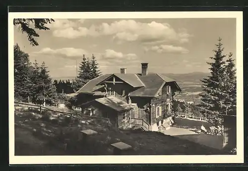 AK Maribor / Marburg, Marbuger Hütte am Bachern