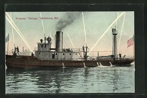 AK Baltimore, Md., Fireboat Deluge, Feuerlöschboot