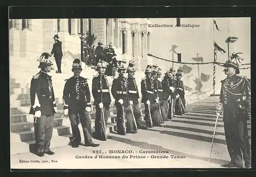 AK Monaco, Carabiniers, Gardes d`Honneur du Prince, Grande Tenue