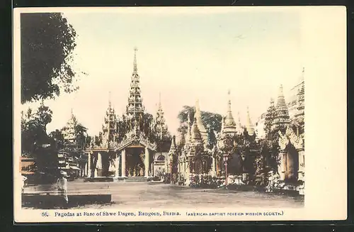 AK Rangoon, Pagodas at Base of Shwe Dagon