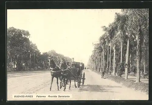 AK Buenos-Aires, Palermo, Avenida Sarmiento
