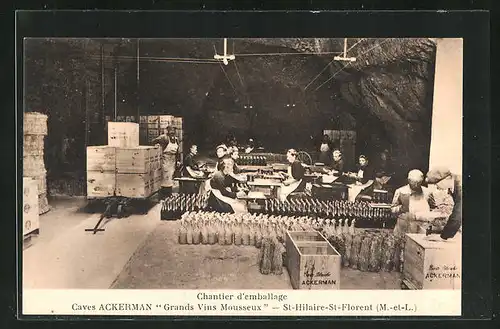 AK St-Hilaire-St-Florent, Caves Ackerman Grands Vins Mousseux, Chantier d`emballage