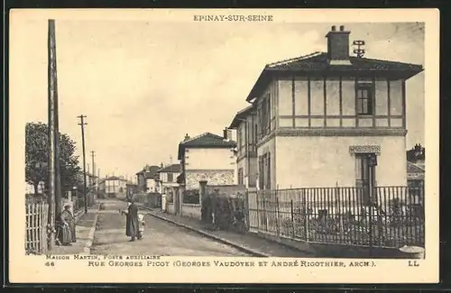 AK Epinay-sur-Seine, Rue Georges Picot