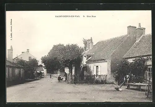 AK Saint-Denis-en-Val, Une Rue, Strassenpartie