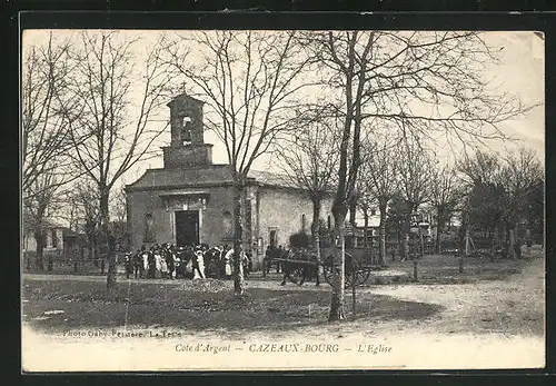 AK Cazeaux-Bourg, L`Eglise, Gesellschaft vor Kirche