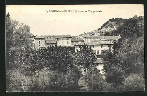 AK La Begude-de-Mazenc, Vue generale, Blick über Häuser und Landschaft