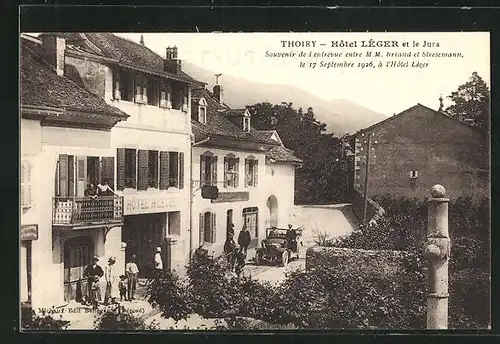 AK Thoiry, Hotel Lèger et le Jura
