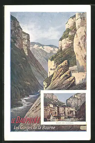 AK Pont-en-Royans, Les Gorges de la Bourne