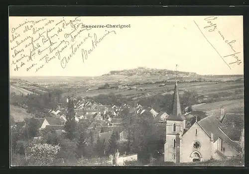 AK Sancerre, Vue Générale prise de Chavignol