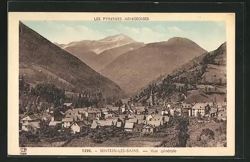 AK Sentein-les-Bains, Vue gènèrale
