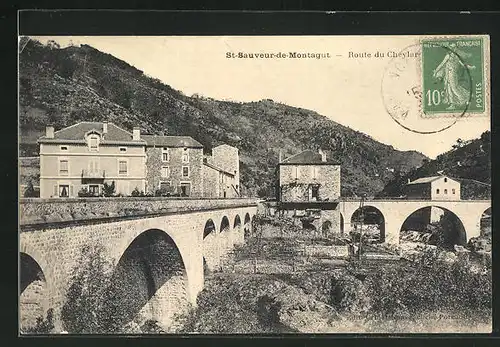 AK St-Sauveur-de-Montagut, Pont et Route du Cheylare