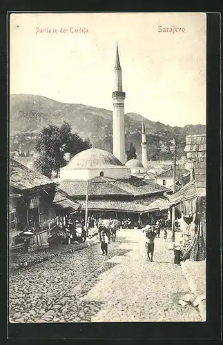 AK Sarajewo, Partie in der Carsija mit Moschee