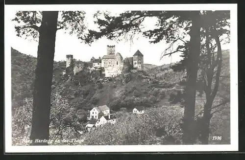 AK Hardegg an der Thaya, Blick zur Burg