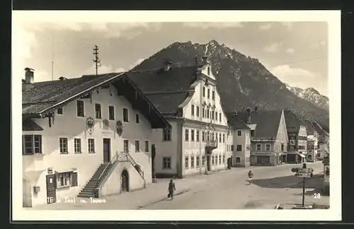 AK Reutte, Ortsansicht mit Tauern