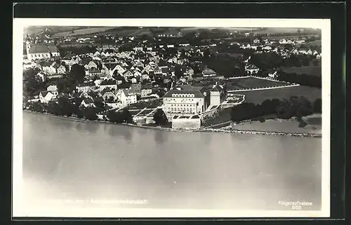 AK Schärding am Inn, Panorama vom Flugzeug aus