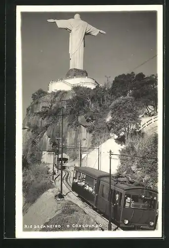 AK Rio de Janeiro, O Corgovado, Bergbahn