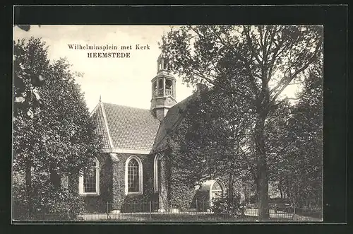 AK Heemstede, Wilhelminaplein met Kerk