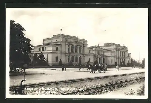 AK Sarajewo, Blick zum Staatsmuseum