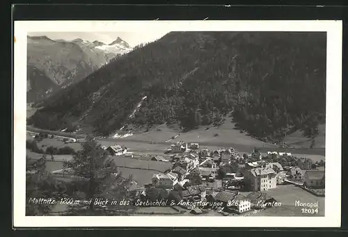 AK Mallnitz, Gesamtansicht mit Blick in das Seebachtal