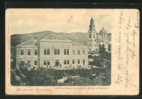 AK Sarajewo, Offiziers-Casino und serb. Kirche
