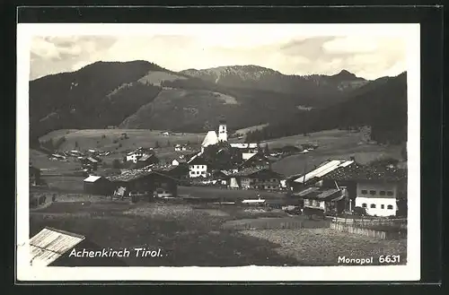 AK Achenkirch, Totale des Ortes