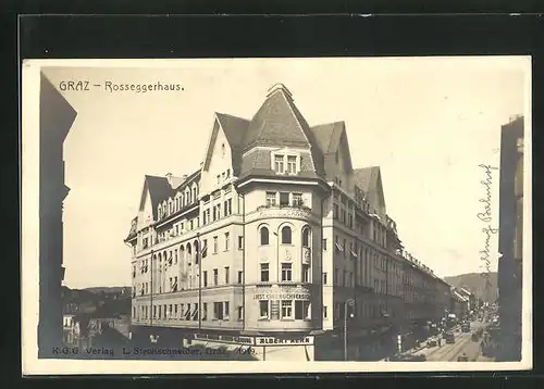 Foto-AK Graz, Motiv vom Roseggerhaus